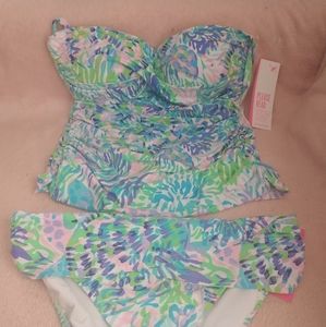 Lilly Pulitzer Sz 10 Tankini Swimsuit NWT
